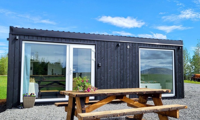 Blaskogabyggd Cabina | Sóltún in Klettaholt. ❤️ A cozy modern cabin by the Golden Circle.❤️