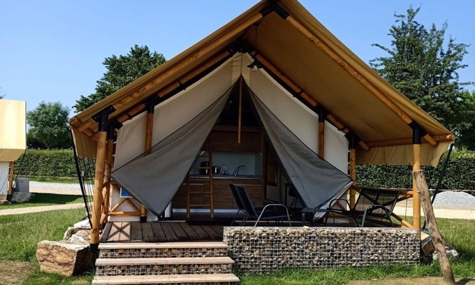 Houthem Casa | Bonita tienda safari con baño, 9 km de Maastricht