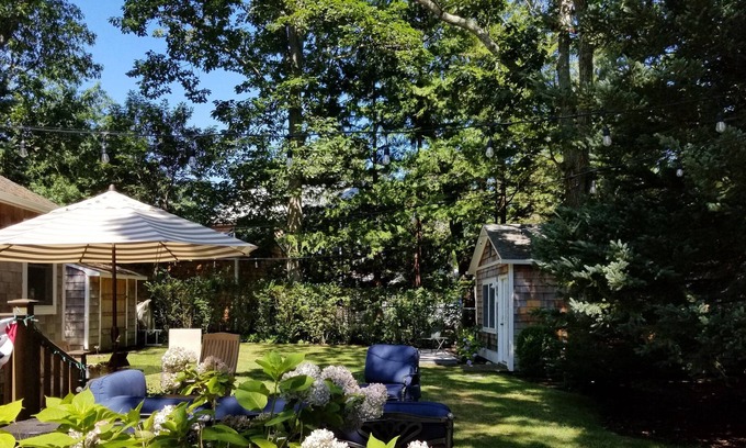 Noyack Cabaña | Sag Harbor's Secret by the Bay | Walk to Beach