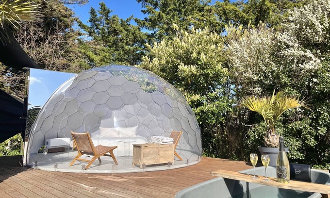 Pleneuf-Val-Andre Cabina | Saint Pabu'lle - Burbuja a 300 m del mar y spa