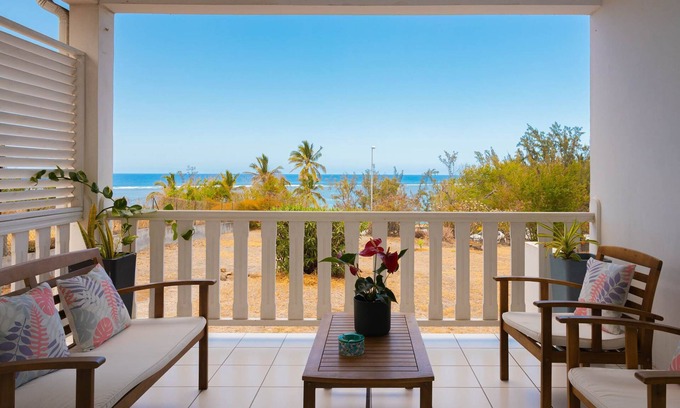 La Saline Les Bains Apartamento | Apartamento de 1 dormitorio a 100 m de la playa, terraza con vista al mar Isla de La Réunion