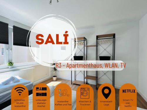 Remscheid Apartamento | Sali - R3 - Apartmenthaus, WLAN, TV