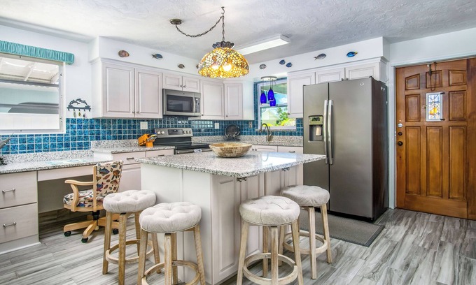 Coury Casa | Salt & Seaglass - Modern with XL Porch, Waterfront with Dock. Pool Club.