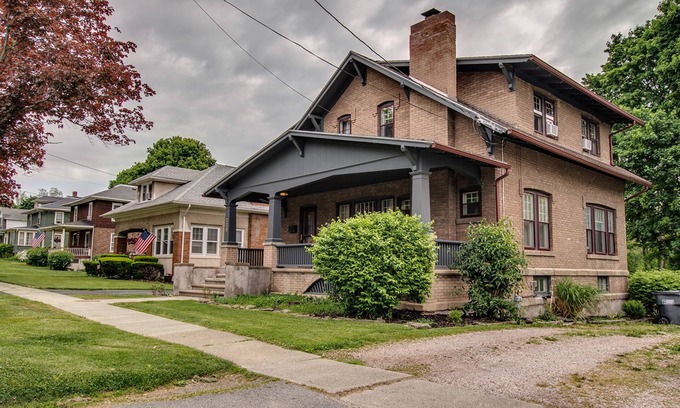 Penn Yan Casa | Sampson House: historic town house on Main St, walking distance to shops