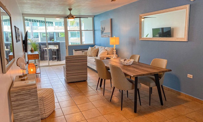 Zarzal Condominio | Sand Dollar Beachfront Condo! New upgrades, steps from the beach! Paradise!