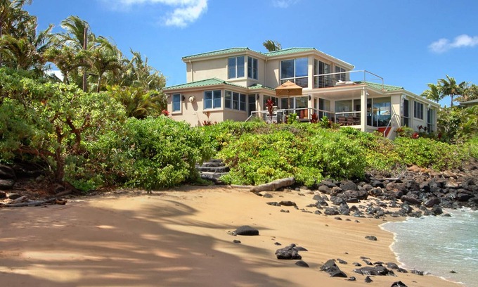 Poipu Casa | Sandy Beach House: frente al mar con piscina privada y acceso a la playa peque���������a