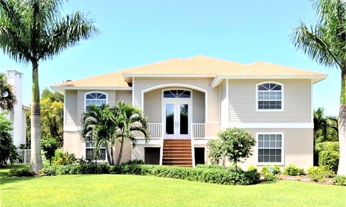 Beachview Country Club Estates Casa | Sanibel tranquilidad - 4 dormitorios, 2 baños, piscina climatizada, minutos a pie de la playa