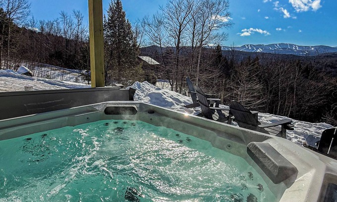Sunday River Area Casa | Sauna, Hot Tub, Game Room & Mountain Views