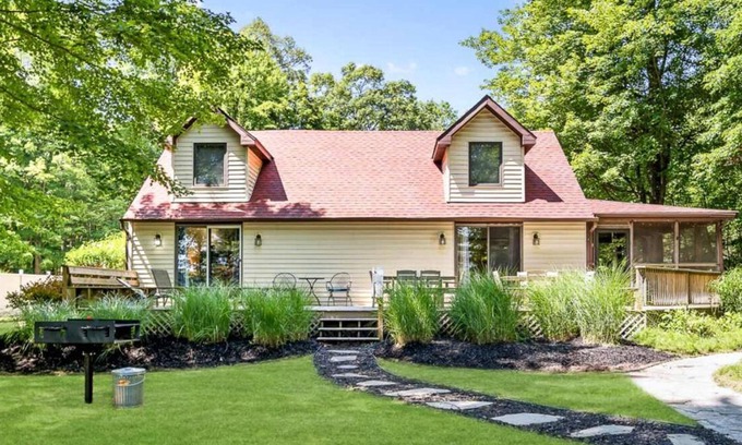 Kendall Casa | ACTUALIZADO * Upper Scott Lake Retreat-Pvt Beach / Dock-S. Haven / Saugatuck * LIBRO 2019 *