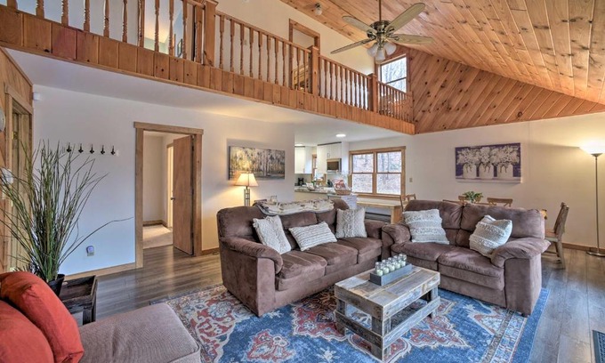 Jewett Casa | Scenic Jewett Hideaway with Deck, Views and Fire Pit!
