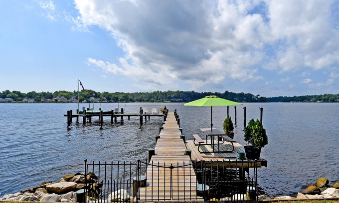 Cape St. John Casa | Scenic Waterfront Getaway with Private Pool and Dock Minutes from Annapolis