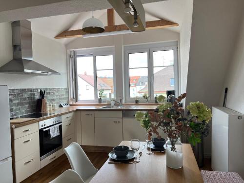 Loerrach Apartamento | Schöne Altbauwohnung mit großer Dachterrasse für bis zu 8 Personen