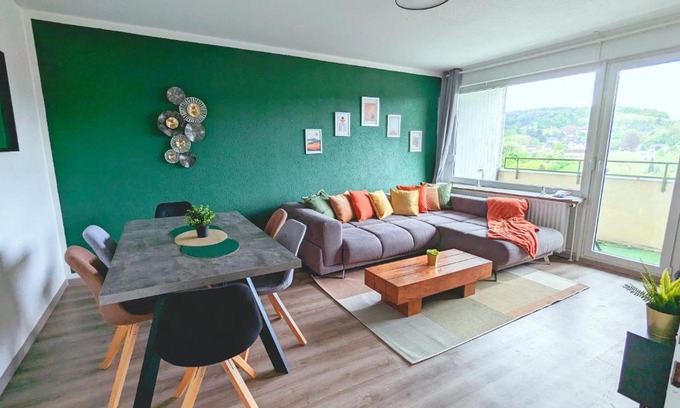 Hagen-Hohenlimburg Apartamento | Schöne Wohnung mit Balkon/Parkplatz/Aufzug
