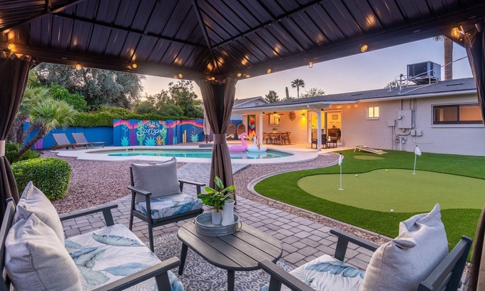 Pointe Scottsdale Casa | Scottsdale Oasis Near Old Town, with a pool and mini putt golf!
