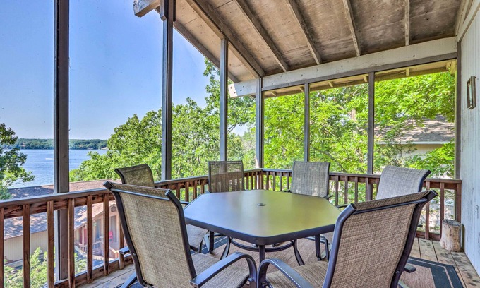 Osage Beach Cabina | Screened Porch, Resort Perks: Osage Beach Cabin!