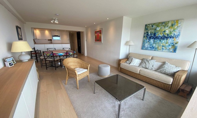 Duinbergen Apartamento | Estancia con vista al mar para 6 personas