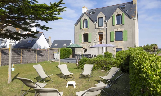 Saint-Guenole Casa | Villa con vistas al mar, playas y surf, "La Vigie" 16 personas