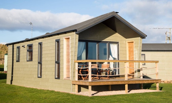 Anstruther Cabina | Seacrest Lodge (1 cama) Mascotas: un albergue con capacidad para 4 personas en 1 habitación