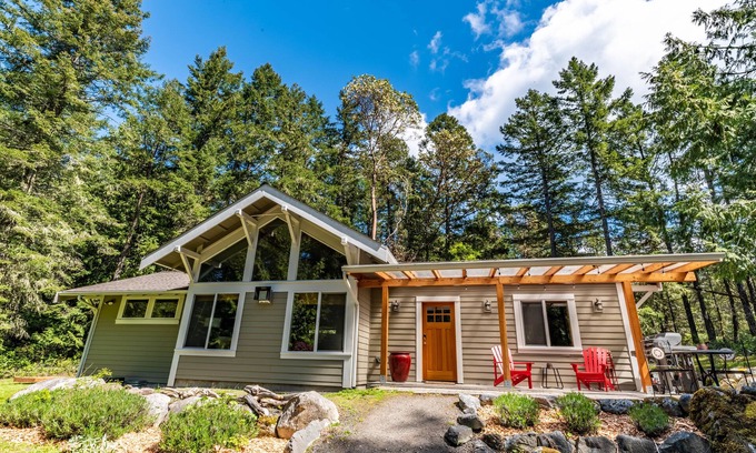 Roche Harbor Casa | Secluded Cabin on 2 Acres in Roche Harbor area, King bed, Fire pit, Bikes, Pets