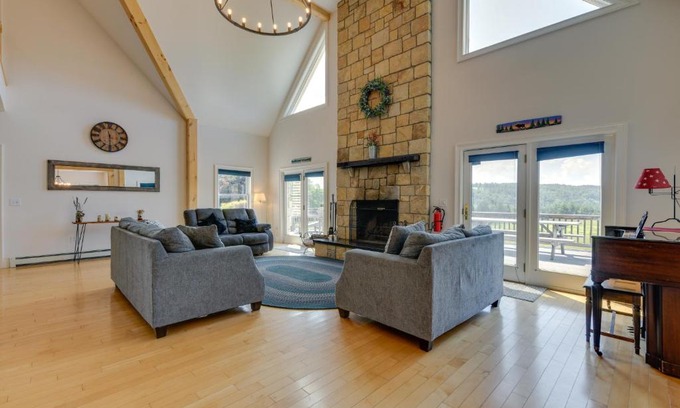 East Calais Casa | Secluded Family Getaway Near Stowe Deck and Hot Tub