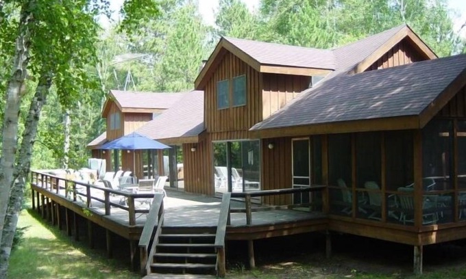 Webb Lake Cabina | Logia Aislado en Webb Lake - privada Pista de tenis, Bañera de hidromasaje