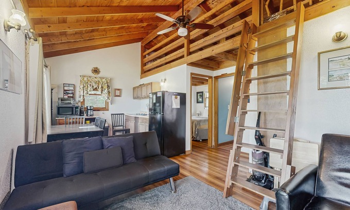 Stone Haven Cabina | Secluded Sunset Point mountain top cabin, wifi, Dish TV, firepit