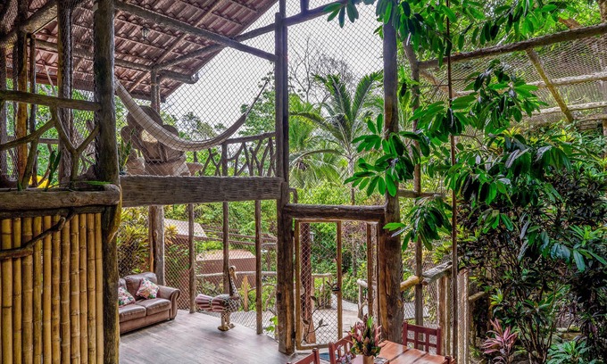 Cabo Matapalo Casa | Secluded Treetop Home w/solar panels, Private Balcony, steps from the beach