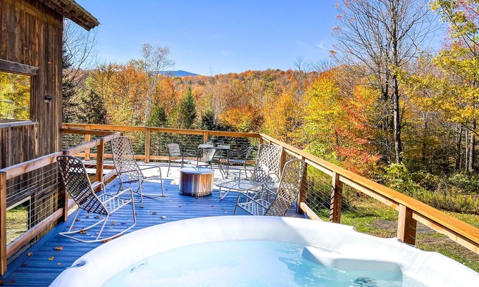 Granville Casa | Secluded Vermont Mountain Getaway with Hot tub and Views!