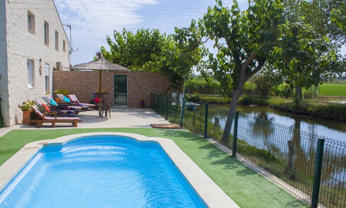 Riumar Cabaña | Villa rural, piscina privada, wifi gratis, parque infantil, 1,8km de la playa