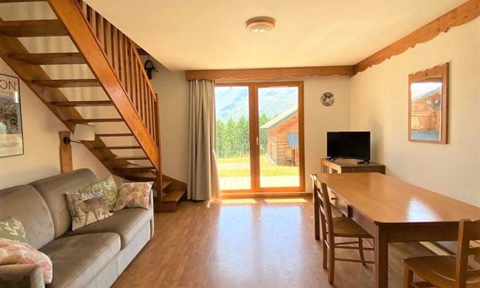La Joue du Loup Chalet De Esquí | Chalet adosado 3 piezas, 8 pers, terraza, parking, admite mascotas