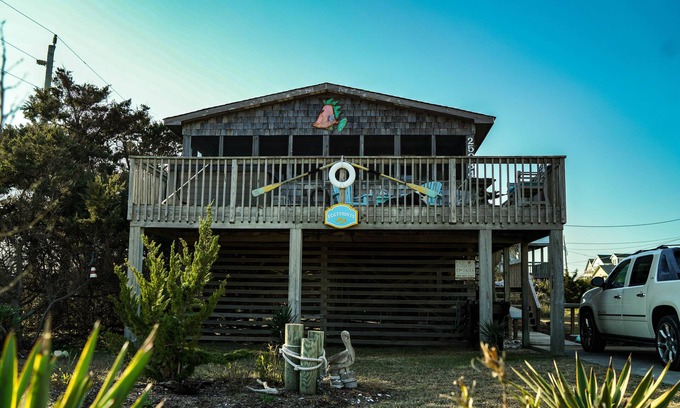 Rodanthe Cabaña | Cabaña junto al mar, apta para familias y perros, y a pasos de la playa