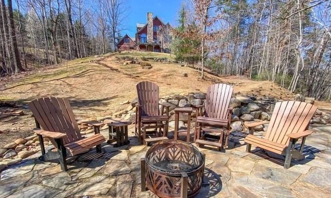 Mill Spring Casa | Serene Lakeside Escape with Hot Tub & Fire Pit