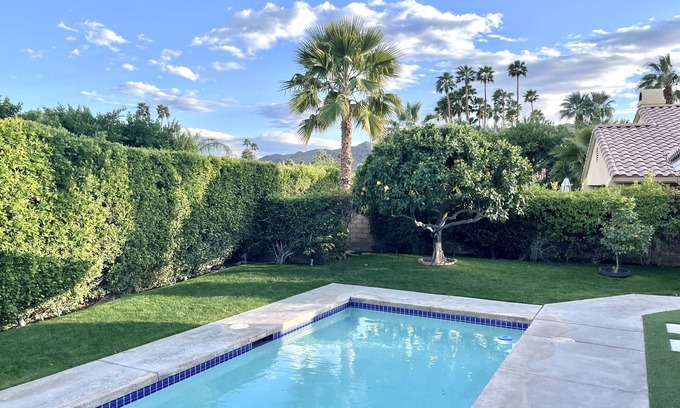 Araby Casa | Serene Modern Desert Home: Private Pool, Spa, and Backyard - Pet Friendly!