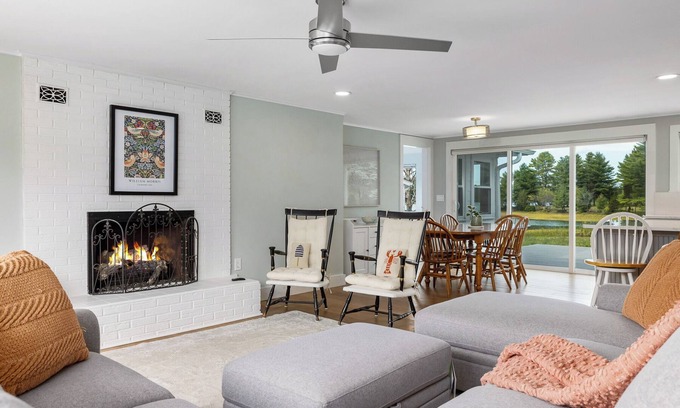 Kittery Casa | Serene WaterView House, Hot Tub, Fireplace, Large Deck & Yard!