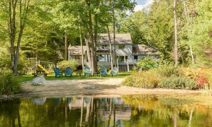 Moultonborough Casa | Espaciosa casa frente al mar para una hermosa escapada al lago