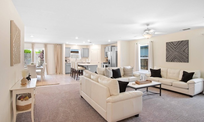 Merced Casa | Serenity, a tranquil 4-bed, 3-bath home minutes away from UC Merced.