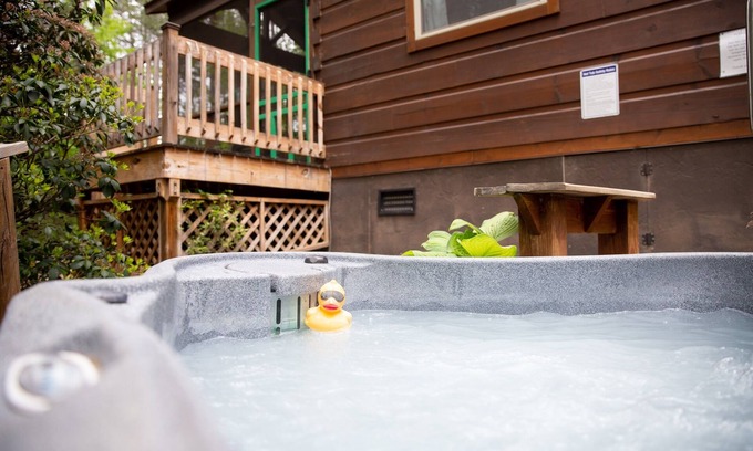 Mill Spring Cabina | Serenity Ridge Cabin F: Couple's Vacay + Hot Tub