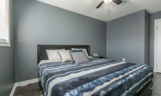 Barrie Casa | Serenity & Style: 4BR w/ Hot Tub, BBQ & Fire Table