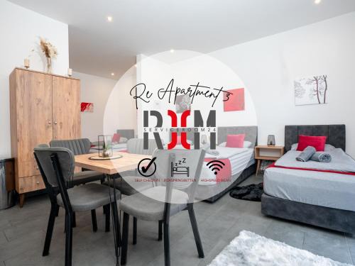 Hochlarmark Apartamento | Serviceroom24 - Apartment 3 in Recklinghausen Hoch WLAN - Smart-TV - 24-7 Check-in und Küche