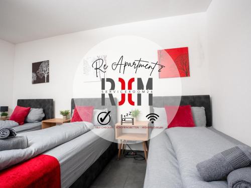 Konig Ludwig Apartamento | Serviceroom24 - Apartment 1 in Recklinghausen WLAN - Smart-TV - 24-7 Check-in und Küche