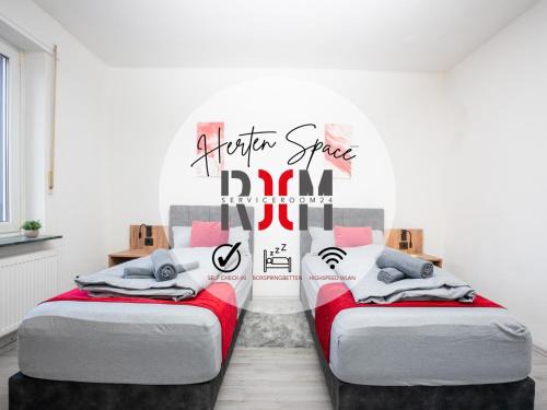 Westerholt Apartamento | Serviceroom24 - Space in Herten WLAN - Smart-TV - 24-7 Check-in und Küche