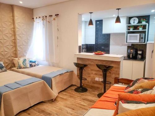 Embare Apartamento | Seu Studio na quadra da praia em Santos