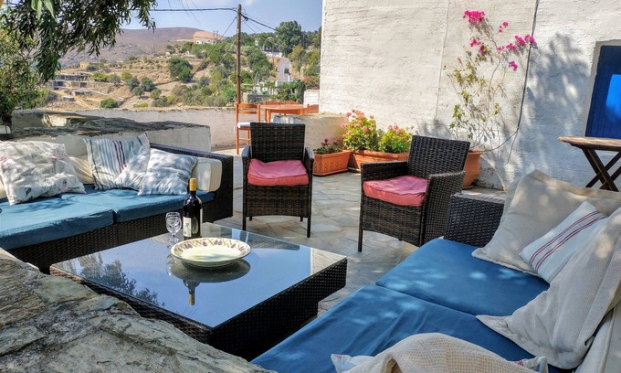 Andros Villa | Shady, Secreto Hideway en gloriosa sin descubrir Andros
