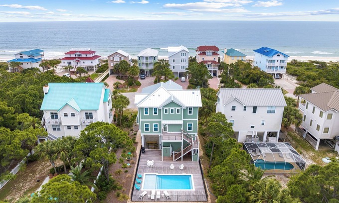 Plantation Casa | Shell Yea: 5 Bedroom Beach View Home in the Plantation- Sleeps 10, Private Pool