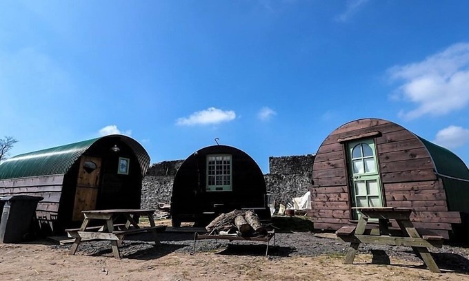 Compton Martin Apartamento | Cabaña-Baño compartido-Vista al Jardín-Shetland