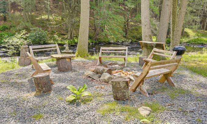 Shohola Casa | Shohola Creek On-Site: Updated Getaway w/ Deck!