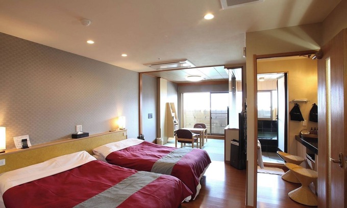 Isawa Onsen Hotel | Shokyakuden room with openair bath JapaneseWe / Fuefuki Yamanashi
