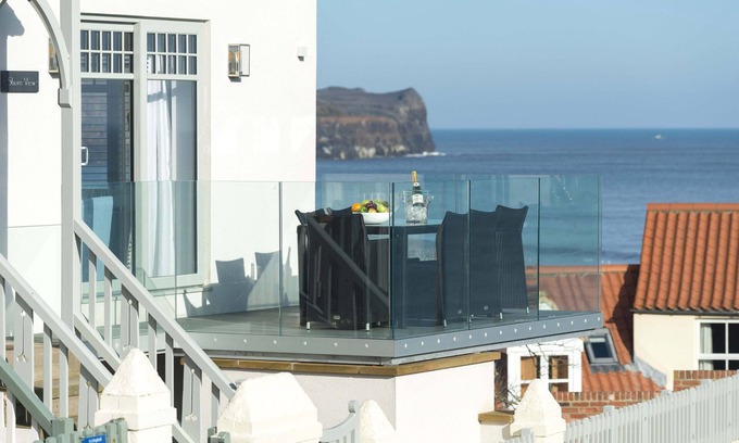 Sandsend Cabaña | Vista a la costa, SANDSEND
