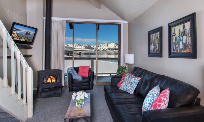 South Lake Tahoe Hotel | Shoreline Serenity: Ski-In, Beach-Out at Tahoe, Free Parking, Pool and Spa