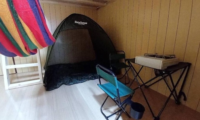 Minato Apartamento | Short distance to USJ and the planned Expo site. Wooden log house style room 1F